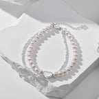 Shimmering Pearl & Silver Layered Bracelet