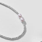 Shimmering  925 Silver Necklace