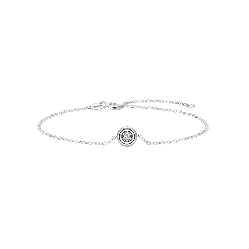 Bubble Garden Platinum Diamond Bracelet