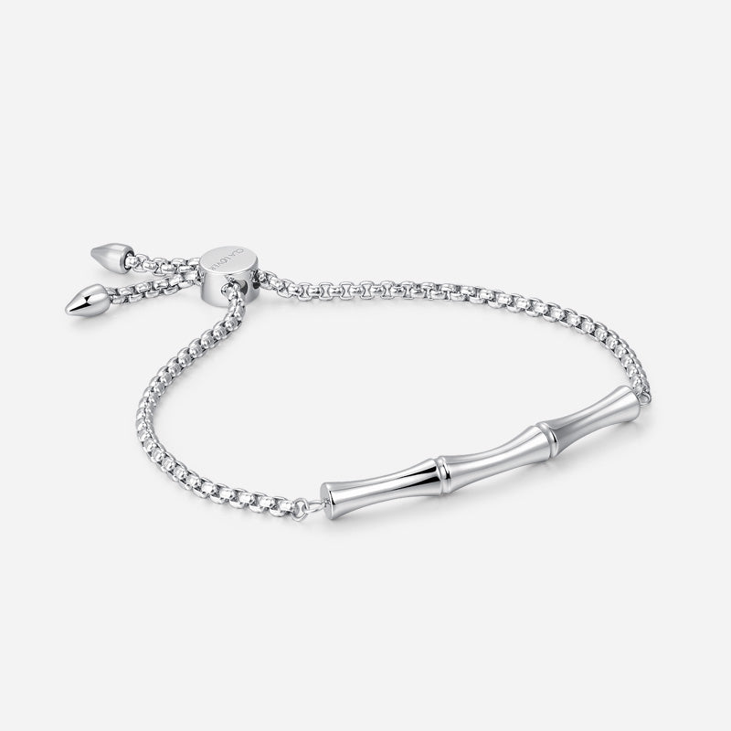 Bamboo Link Bracelet – Stainless Steel