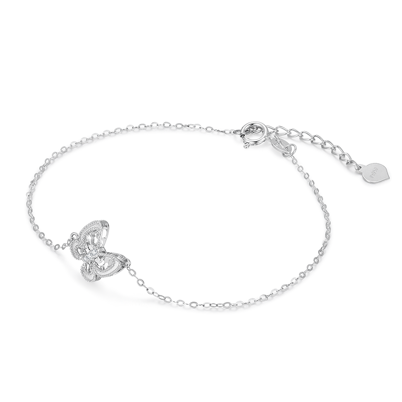 Butterfly Romance Platinum Diamond Bracelets