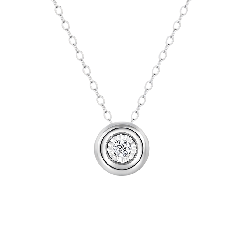 Bubble Garden Platinum Diamond Necklace