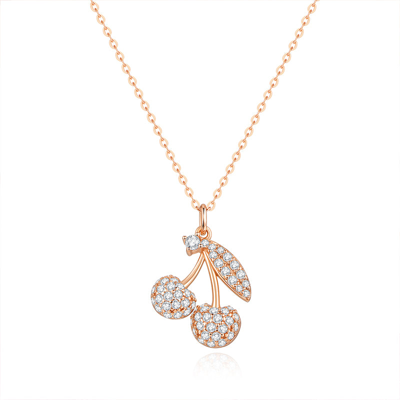Cherry Charm 925 Silver Necklace