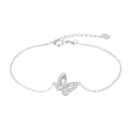 Butterfly Romance Platinum Diamond Bracelets