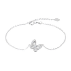 Butterfly Romance Platinum Diamond Bracelets