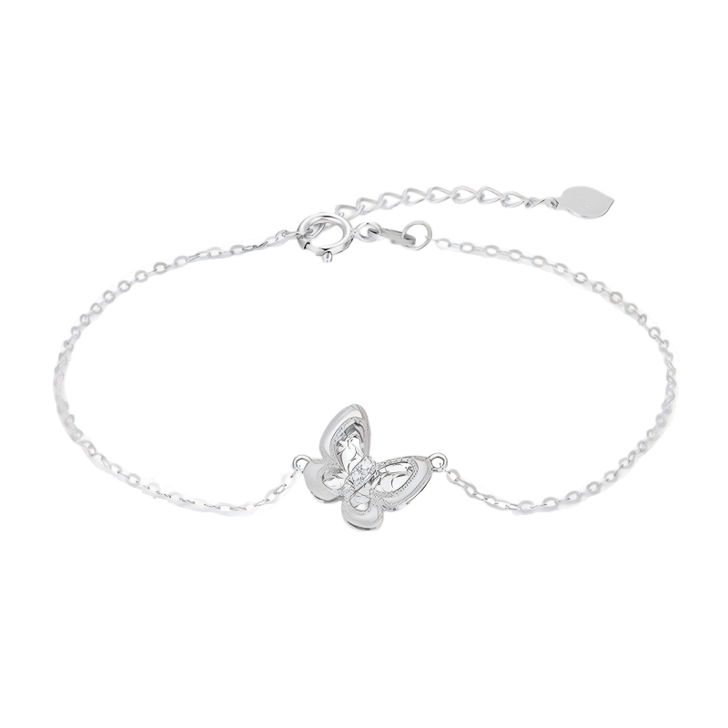 Butterfly Romance Platinum Diamond Bracelets