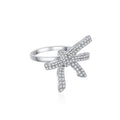Statement Bow Silver Ring