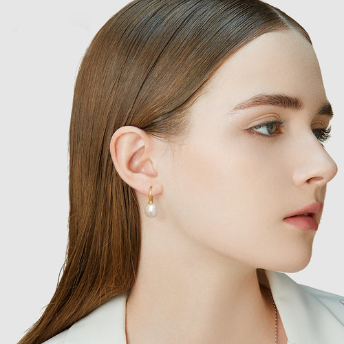 Baroque Pearl Drop Earrings