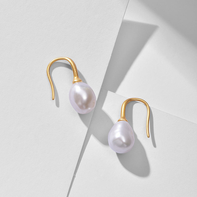 Baroque Pearl Drop Earrings