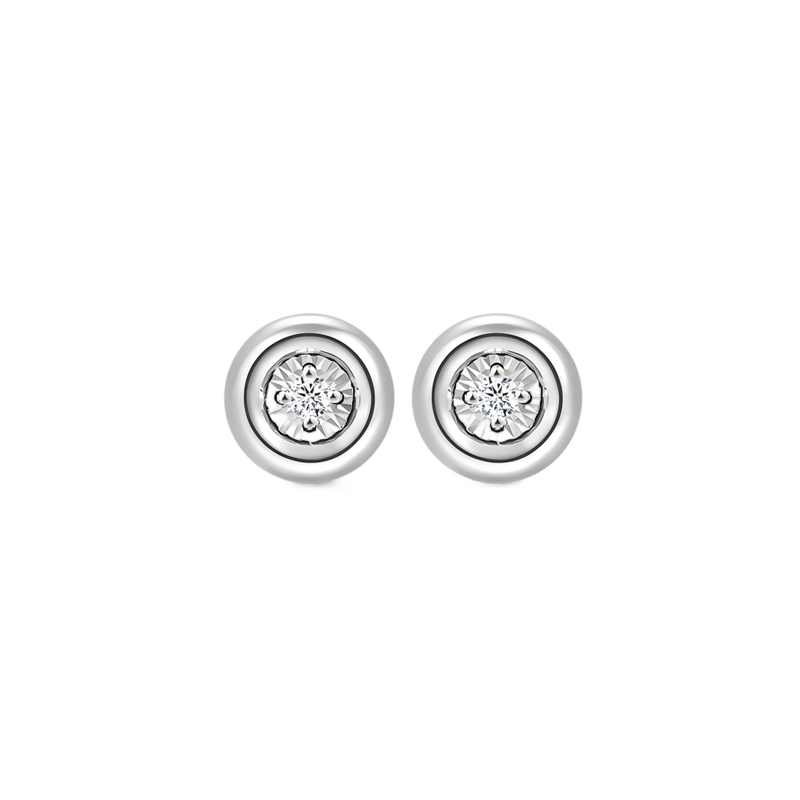 Bubble Garden Platinum Diamond Earings