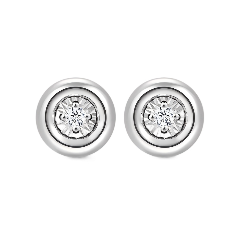 Bubble Garden Platinum Diamond Earings