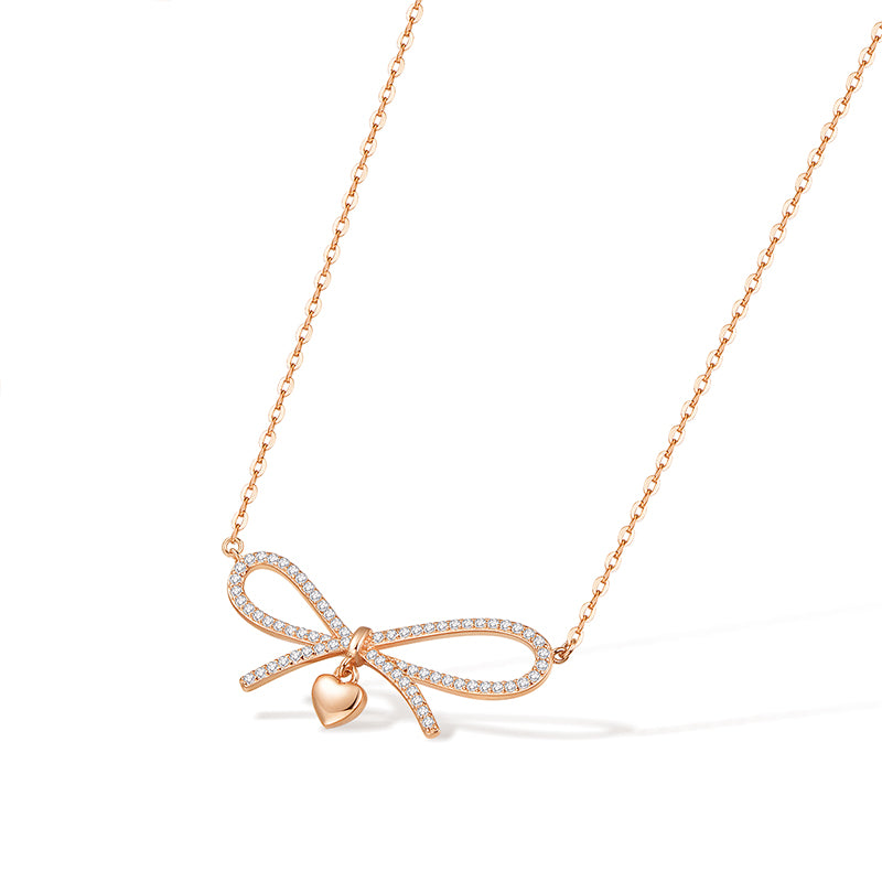 Love Knot 925 Silver Necklace