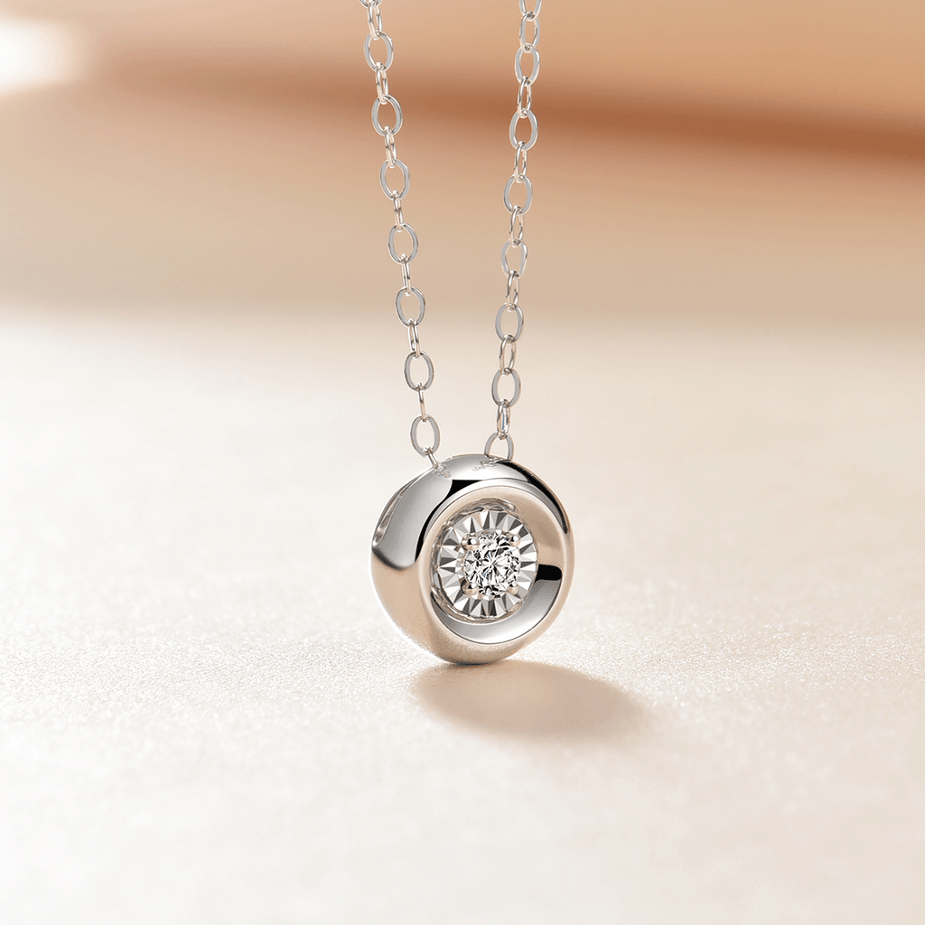 Bubble Garden Platinum Diamond Necklace