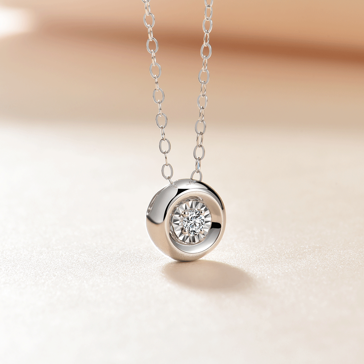 Bubble Garden Platinum Diamond Necklace