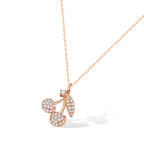 Cherry Charm 925 Silver Necklace