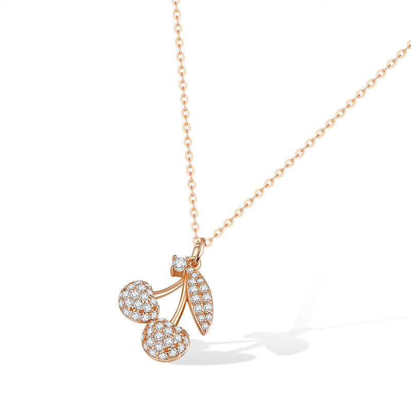 Cherry Charm 925 Silver Necklace