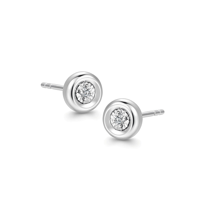 Bubble Garden Platinum Diamond Earings