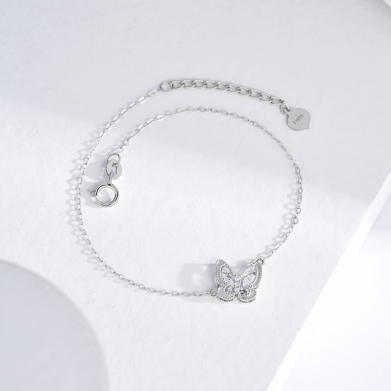 Butterfly Romance Platinum Diamond Bracelets