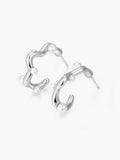 Baroque Pearl & Silver-Tone Stud Earrings