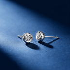 Bubble Garden Platinum Diamond Earings