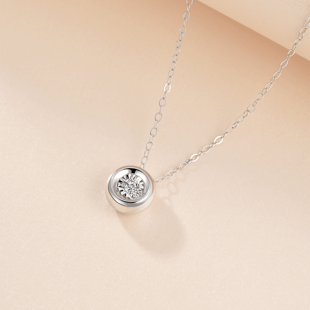 Bubble Garden Platinum Diamond Necklace