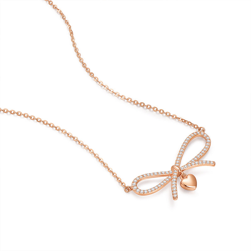 Love Knot 925 Silver Necklace