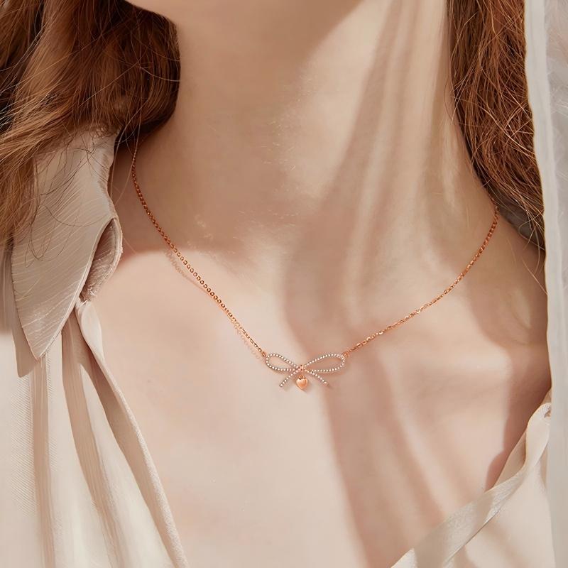Love Knot 925 Silver Necklace