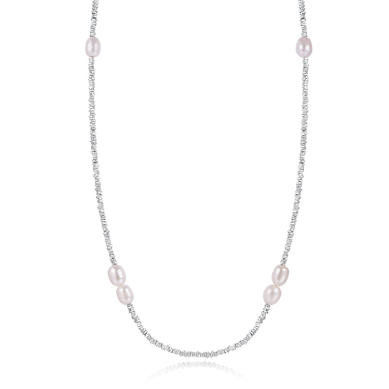 Shimmering  925 Silver Necklace