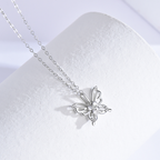 Butterfly Romance Platinum Diamond Necklace