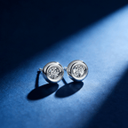 Bubble Garden Platinum Diamond Earings