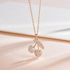 Cherry Charm 925 Silver Necklace