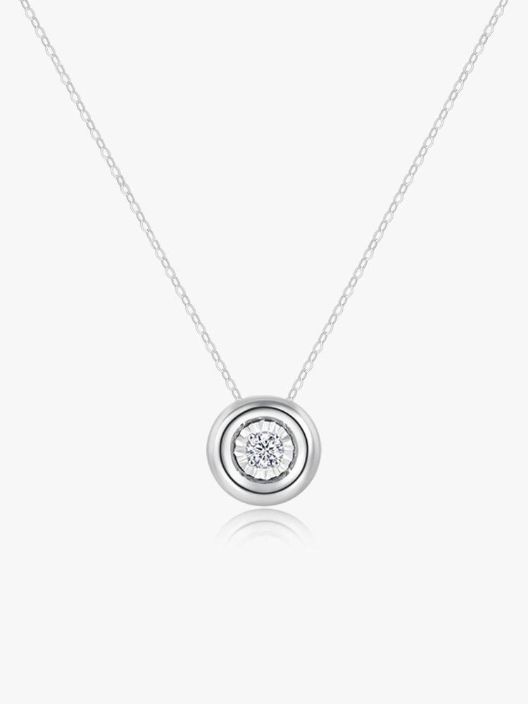 Bubble Garden Platinum Diamond Necklace