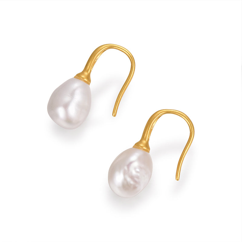 Baroque Pearl Drop Earrings
