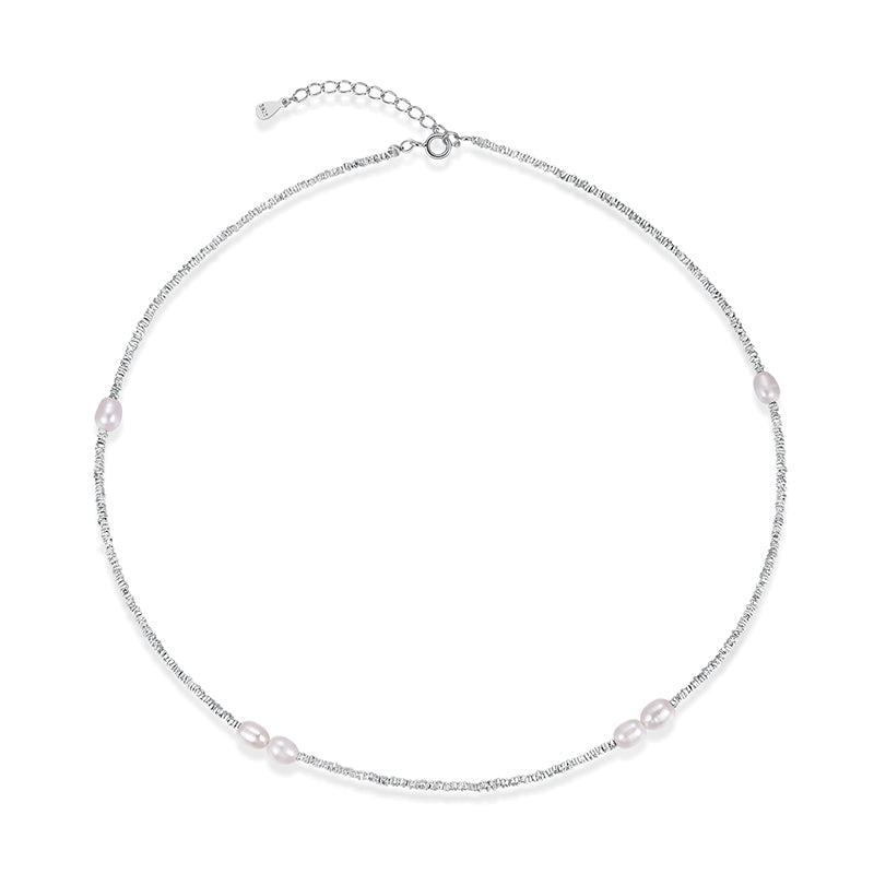 Shimmering  925 Silver Necklace