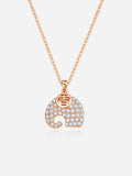 Graceful Elephant 925 Silver Necklace