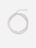 Shimmering Pearl & Silver Layered Bracelet