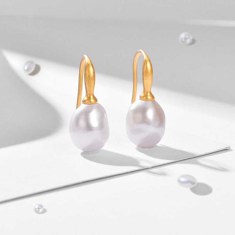 Baroque Pearl Drop Earrings