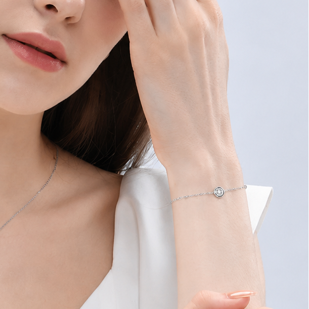 Bubble Garden Platinum Diamond Bracelet