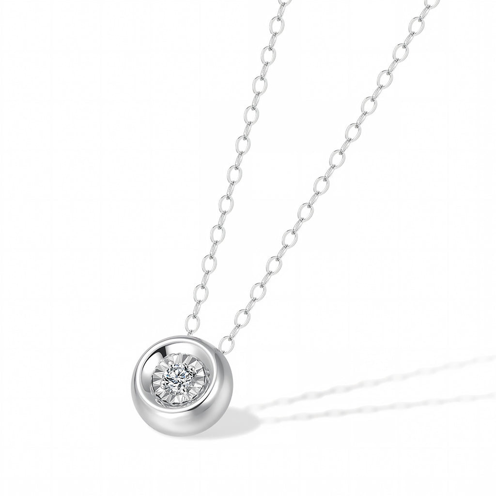Bubble Garden Platinum Diamond Necklace