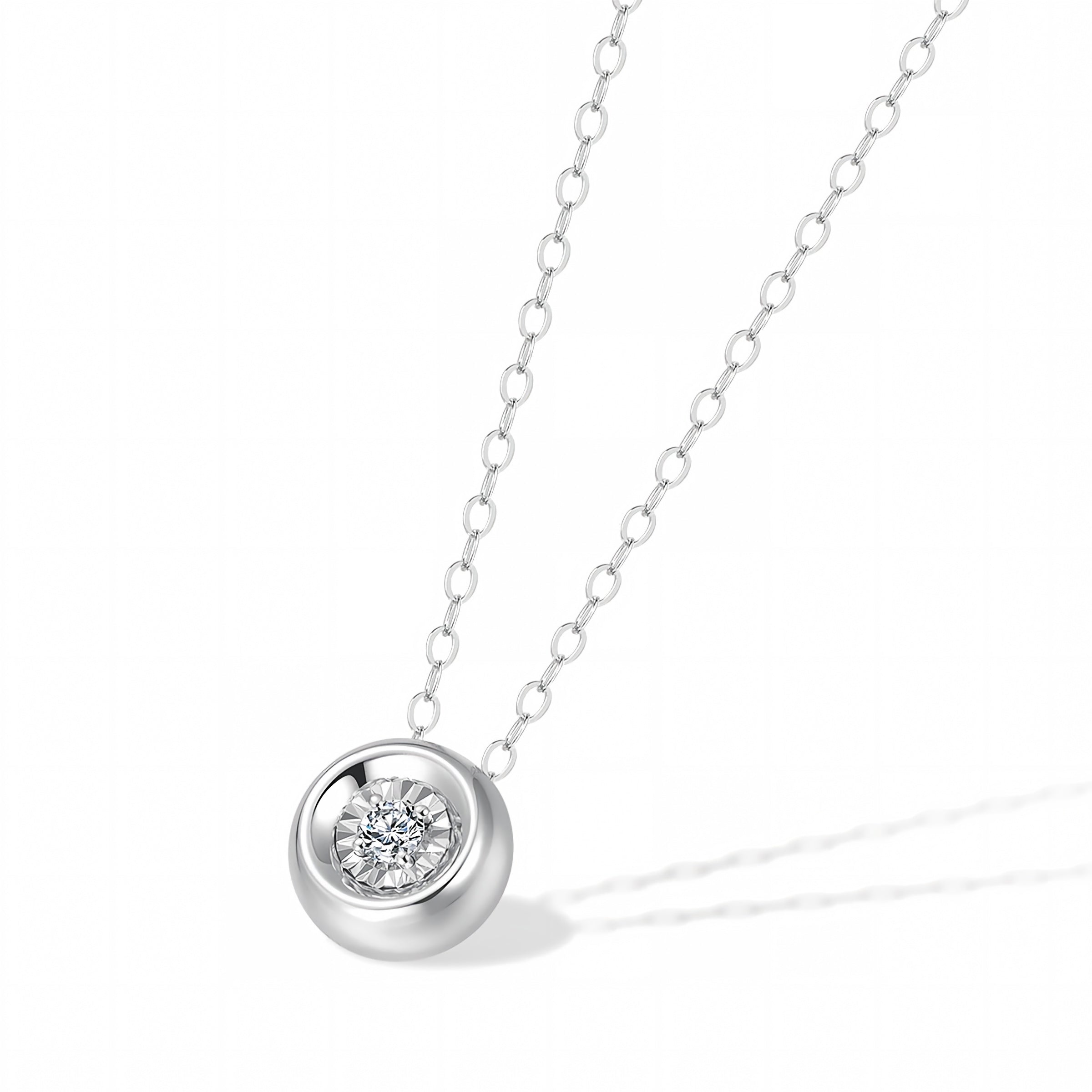 Bubble Garden Platinum Diamond Necklace