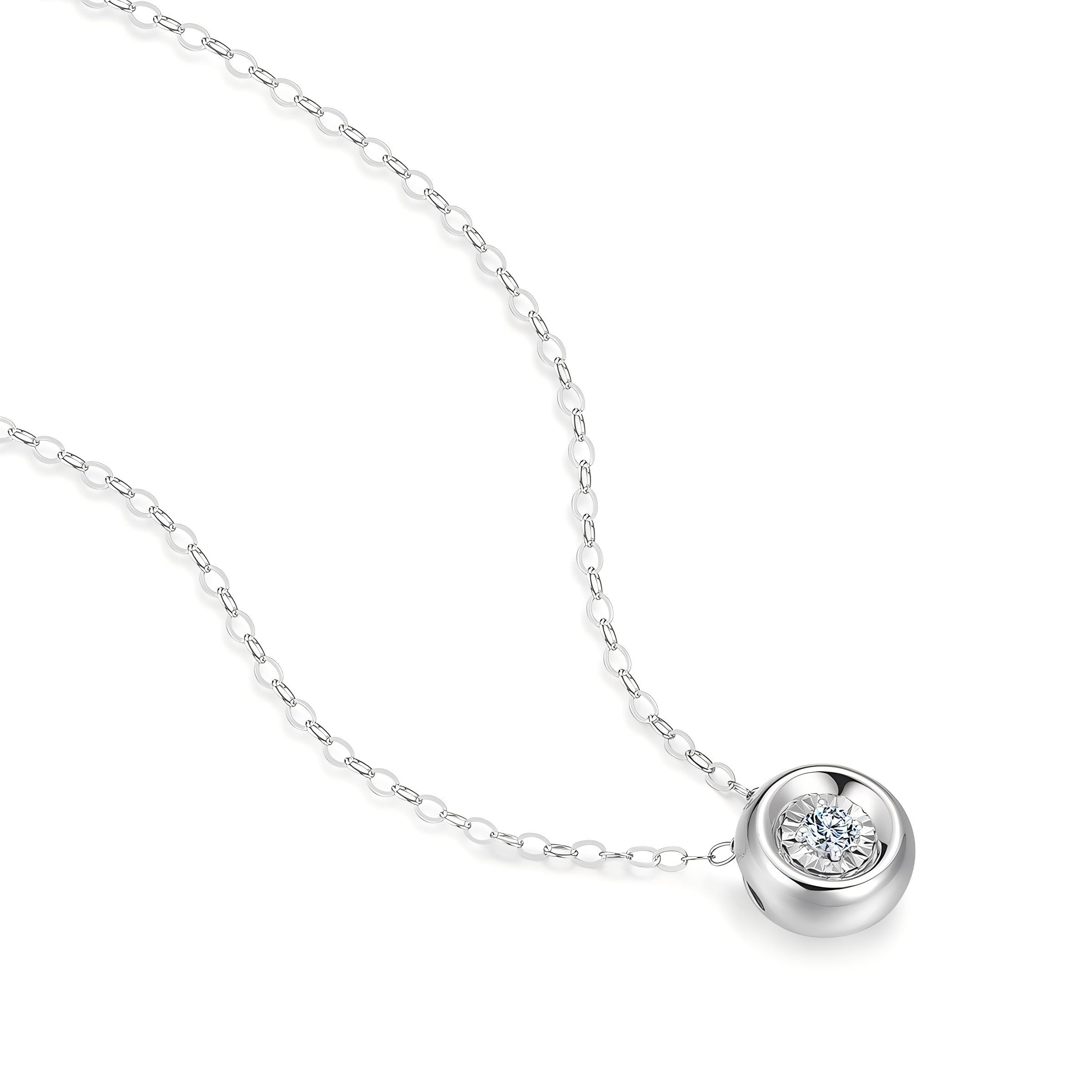 Bubble Garden Platinum Diamond Necklace