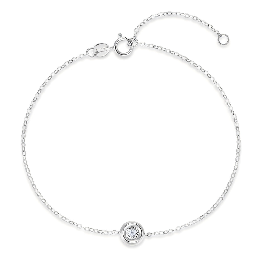 Bubble Garden Platinum Diamond Bracelet