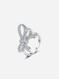 Statement Bow Silver Ring