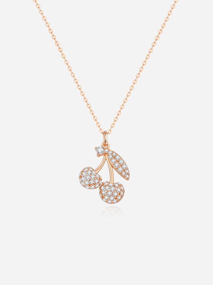 Cherry Charm 925 Silver Necklace