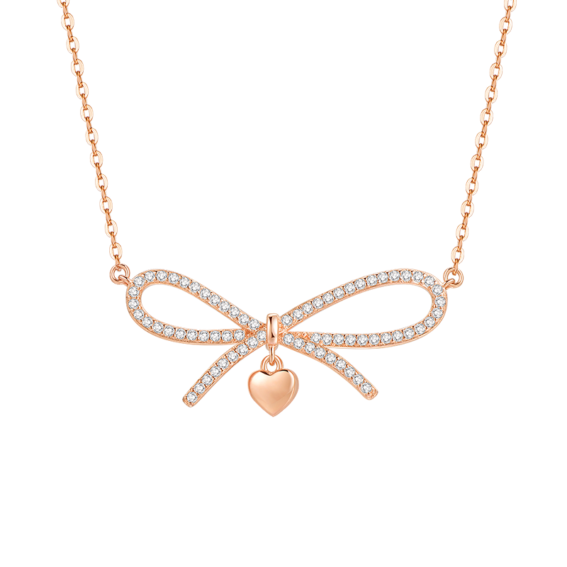 Love Knot 925 Silver Necklace